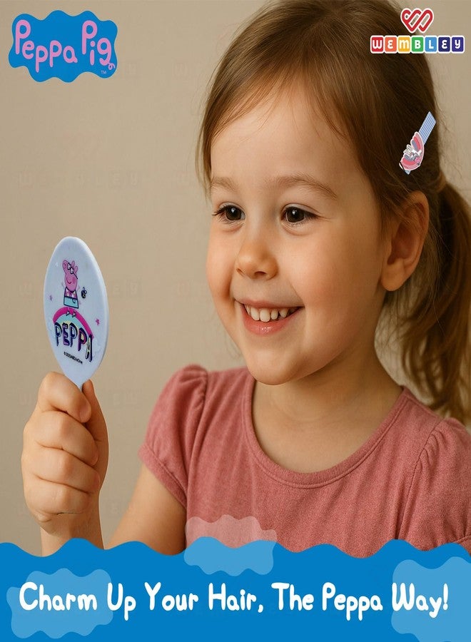 ويمبلي مجموعة ويمبلي بيبا بيج للتصميم الذاتي | مجموعة ملونة للتصميم الذاتي مع مشابك شعر وزينة | مجموعة صنع مشابك الشعر مع غراء غير سام | مجموعة صنع إكسسوارات الشعر مع مشط ومرآة | هدية مثالية للفتيات (مشابك شعر) - Image 4